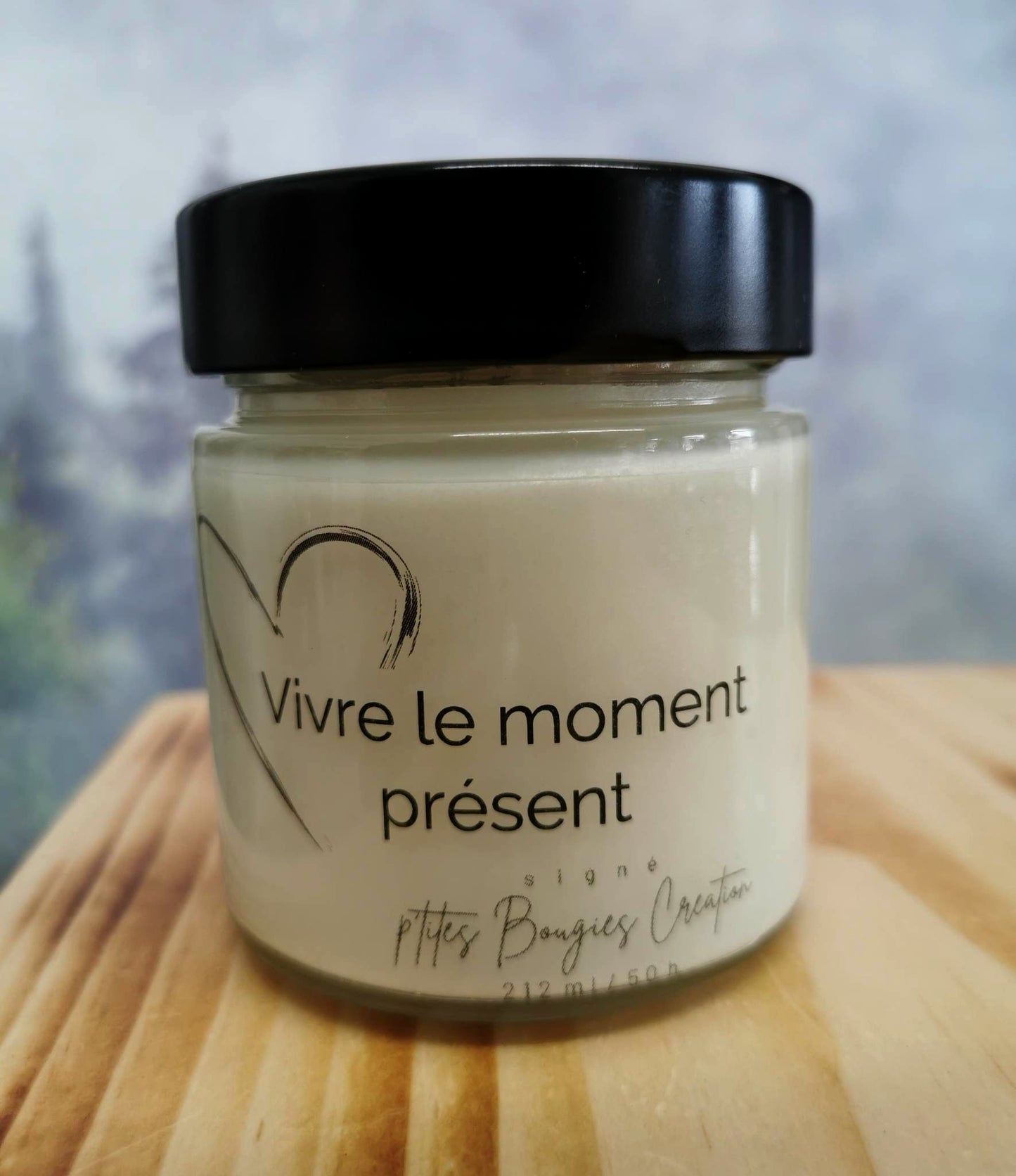Bougie de soja - Vivre le moment présent - P'tites Bougies Création