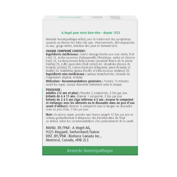Soulagement Allergies - A.Vogel - 120 comprimés
