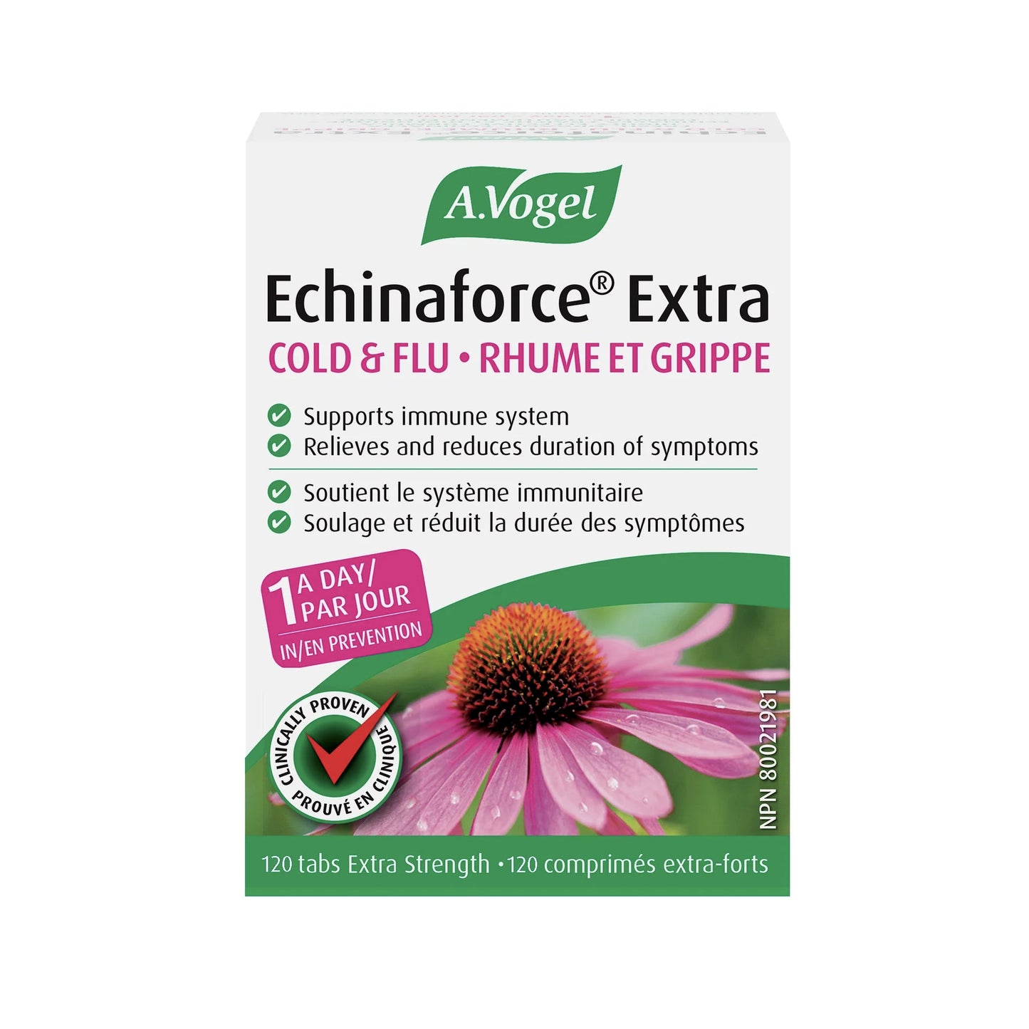 Echinaforce Extra - Soutient le système immunitaire - A. Vogel - 30 ou 120 comprimés