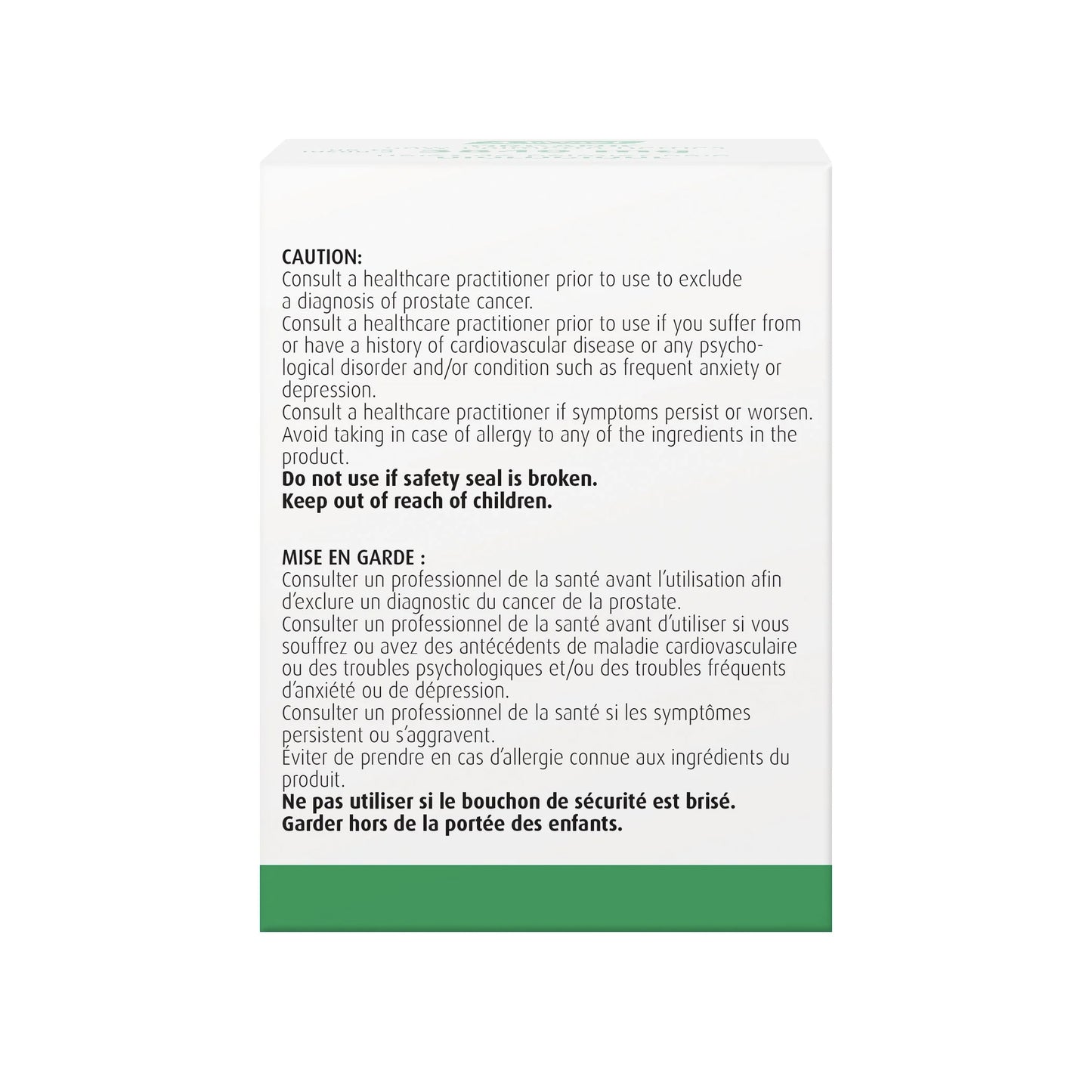 Prostate 1 - Capsules de palmier nain, dysfonction sexuelle reliée à l'HBP - 30 ou 60 capsules