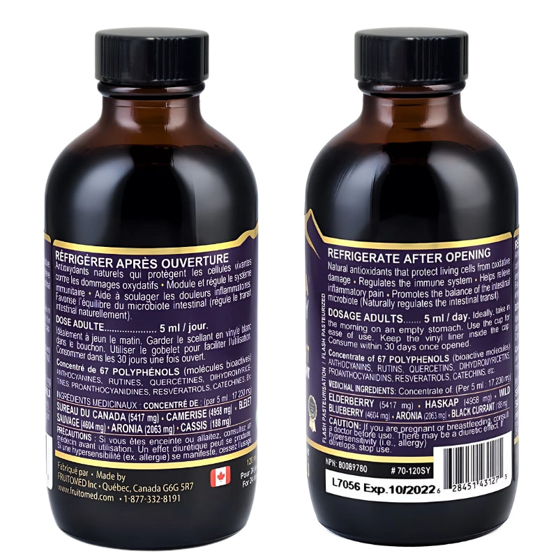 Immunia Synergy - Puissant antioxydant - Fruitomed - 120ml
