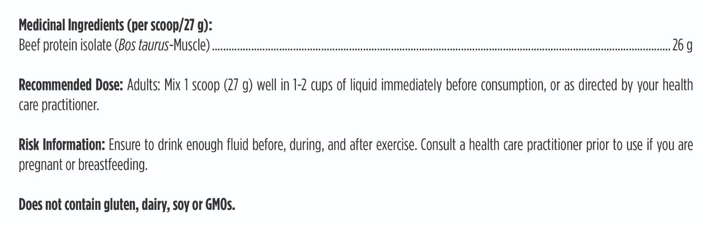 PurePaleo Protein - Protéine de boeuf Sans Saveur et Non sucrée - Designs For Health - 810g