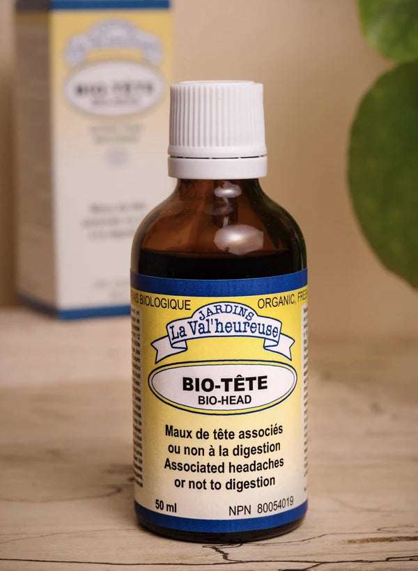 Bio-Tête - Soulage les maux de tête - Jardins La Val'heureuse - 50ml