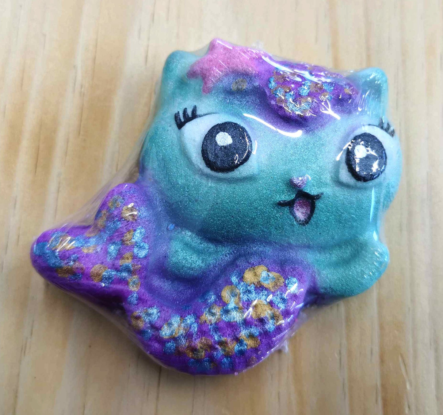 Bombe de bain effervescente - Marine - Chat sirène - Gabby Chat