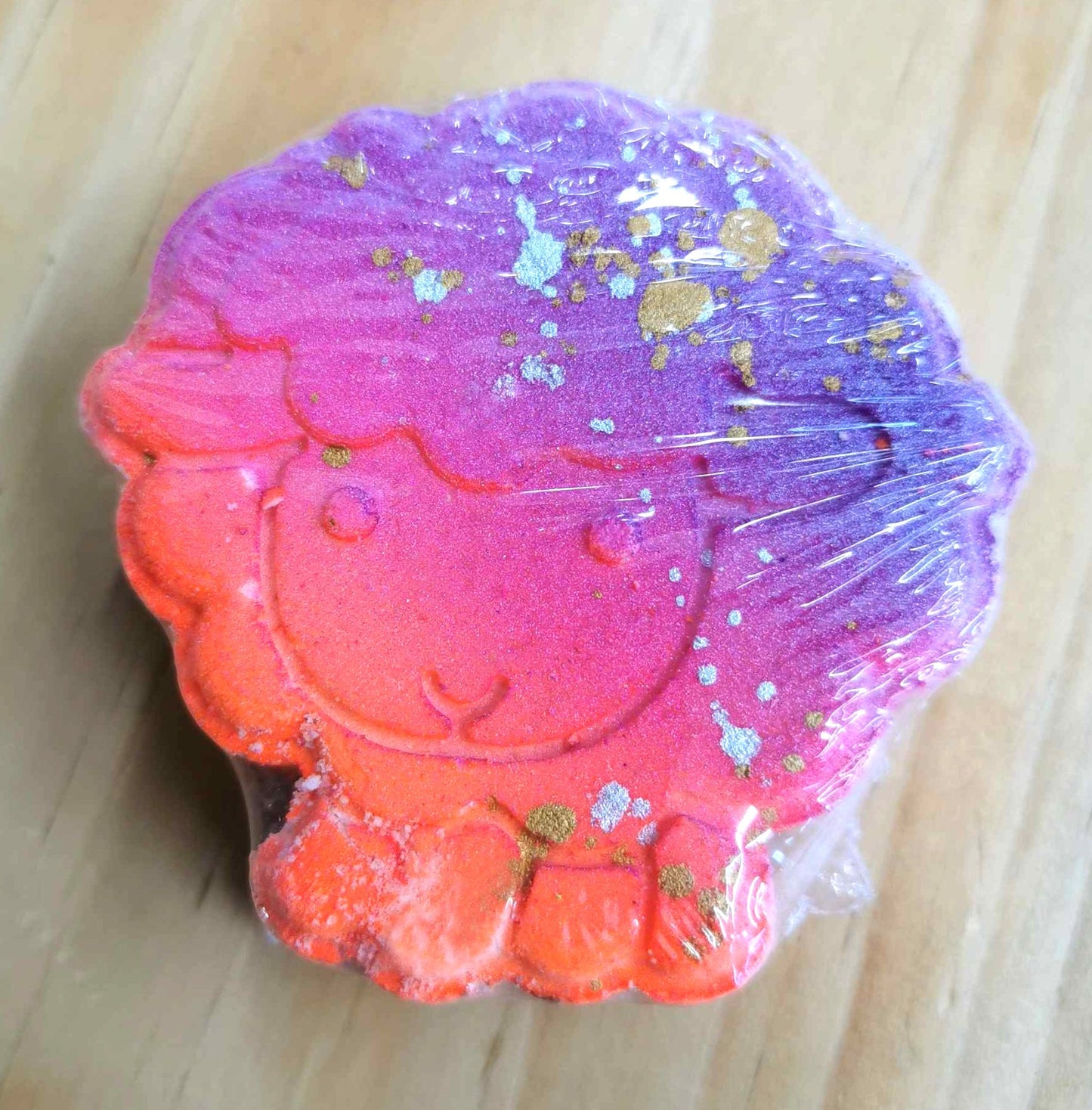 Bombe de bain effervescente - Bébé Mouton - Mangue Papaye