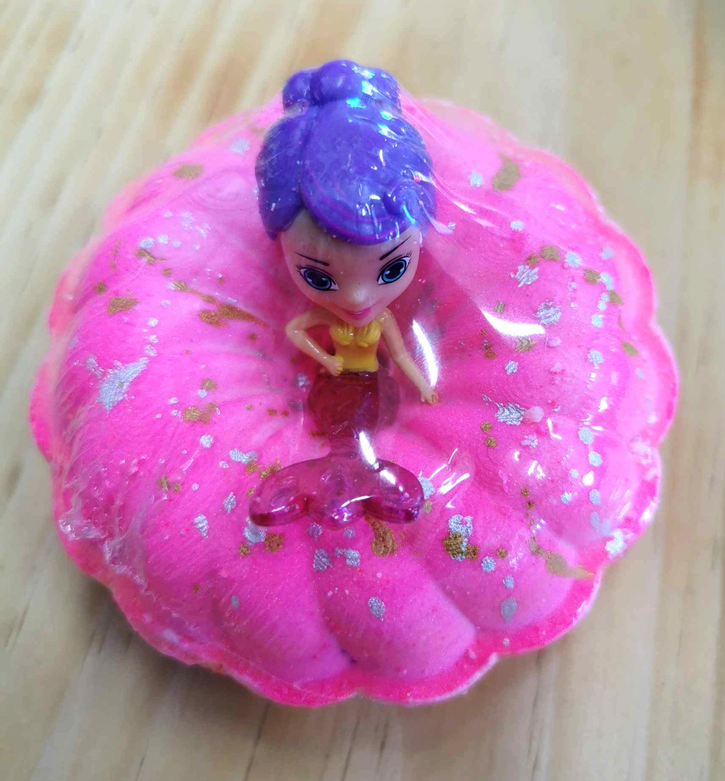 Bombe de bain effervescente - Sirène (jouet) - Mangue Papaye