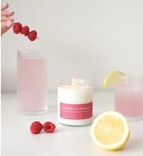 Bougie de Soya - Limonade à la framboise - Moi D'abord