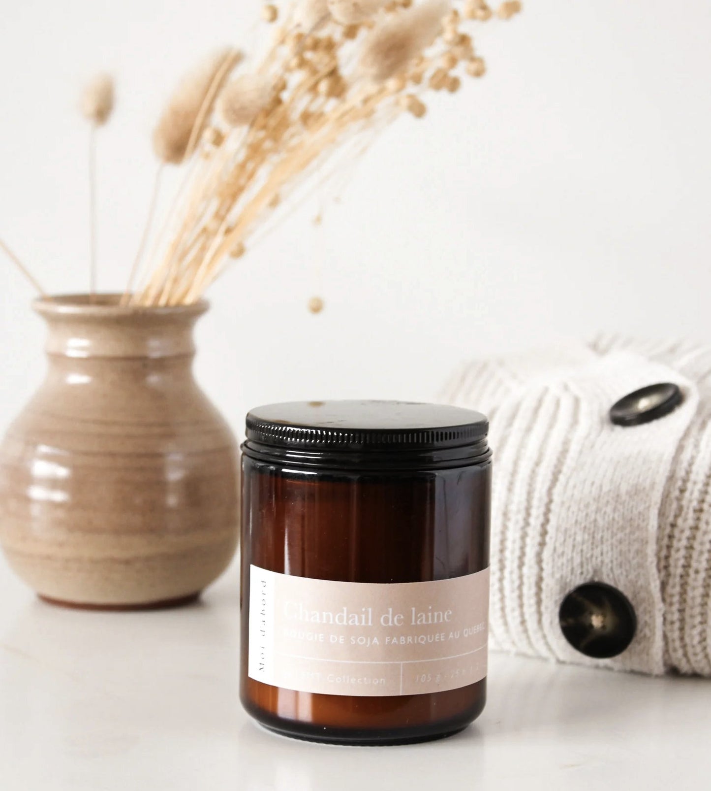 Bougie de soja - Chandail de Laine - Moi D'abord