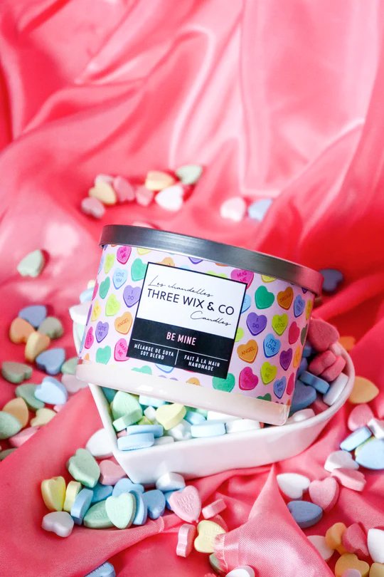 Chandelle de soya - Be Mine - Three Wix & Co