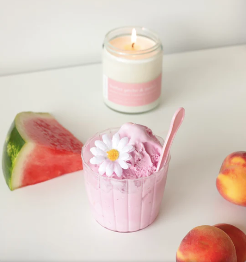 Bougie de soya - Sorbet Pêche & Melon - Moi D'abord