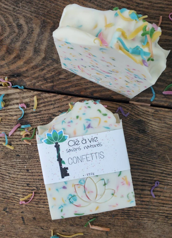 Savon Confettis - Punch aux fruits - Clé à vie