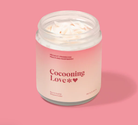 Beurre corporel fouetté Pêche et framboises - Cocooning Love