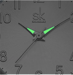 Montre Shengke bracelet gris, boîtier or rose