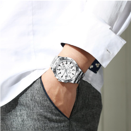 Montre Chenxi Fond Bleu