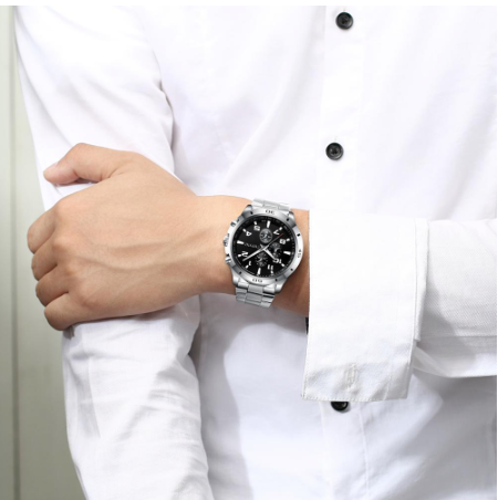 Montre Chenxi fond noir