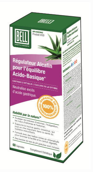 Régulateur alcalin pour l'équilibre acido-basique - Bell #39 - 60 capsules