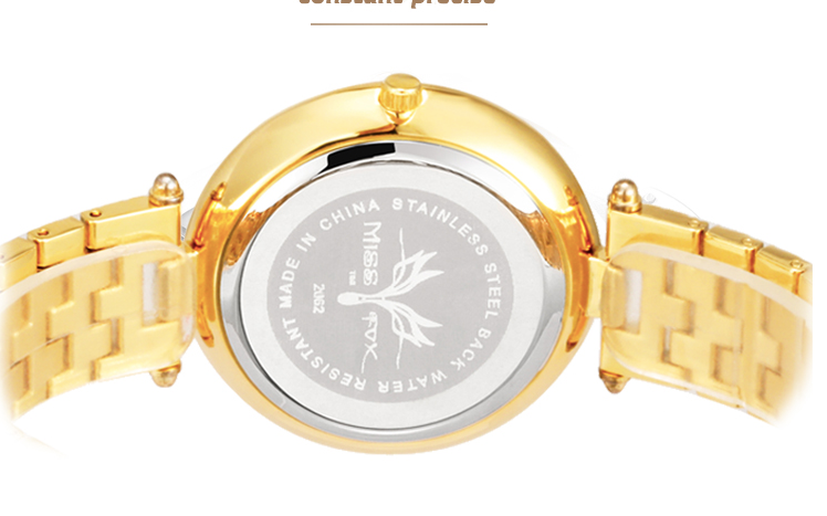 Montre Miss Fox pour femmes en métal deux tons or et argent