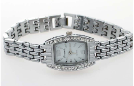 Montre Chaoyada rectangle argent