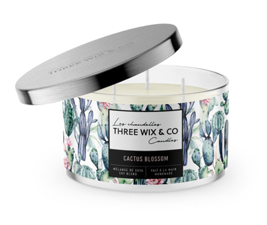 Chandelle de soya - Cactus Blossom - Three Wix & Co