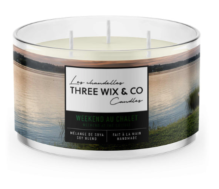 Chandelle de soya - Week-End au Chalet - Three Wix & Co