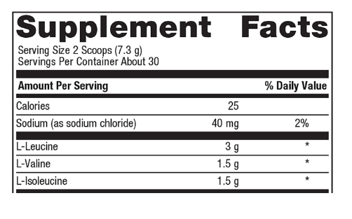 BCAA Poudre Orange et Mangue - Metagenics - 219g