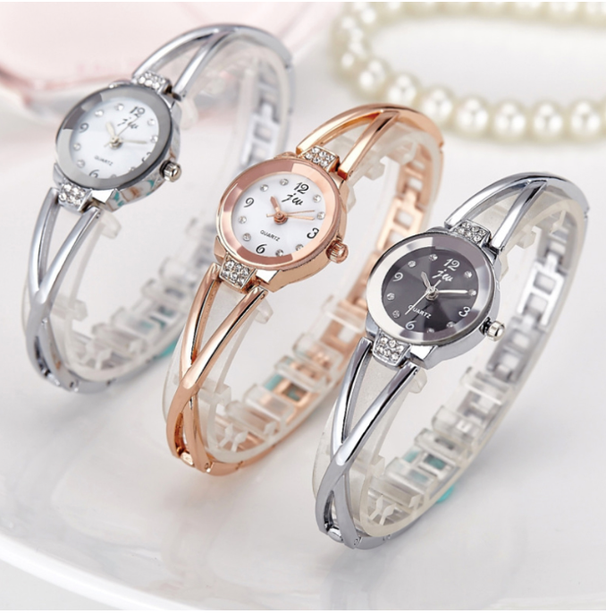 Montre JW pour femmes argent entrelacé