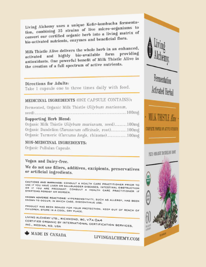 Chardon-Marie - Living Alchemy - 60 capsules ou 120 capsules