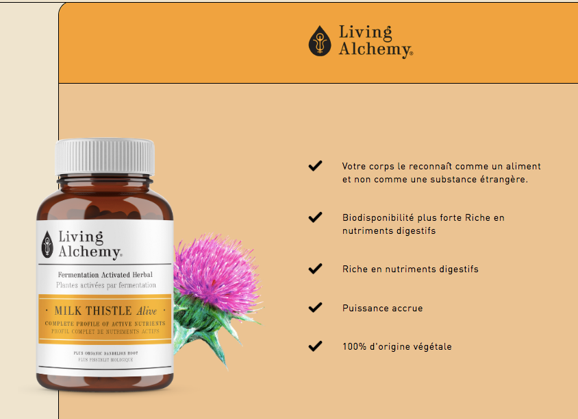 Chardon-Marie - Living Alchemy - 60 capsules ou 120 capsules