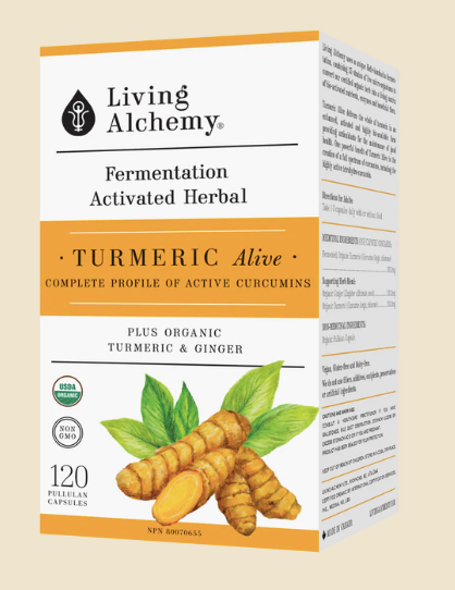 Curcuma fermenté - Living Alchemy - 60 capsules ou 120 capsules
