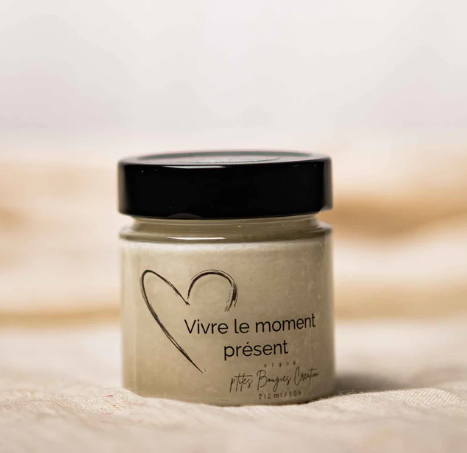 Bougie de soja - Vivre le moment présent - P'tites Bougies Création
