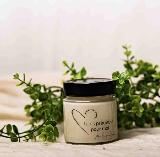 Chandelle de soja - Tu es Précieuse pour moi - P'tites Bougies Création