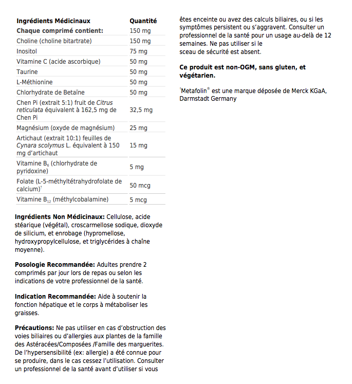 Lipo-Gen - Metagenics - 90 comprimés
