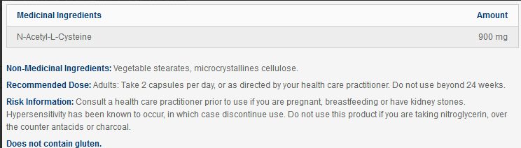 N-Acetyl-Cysteine - Designs for heath - 120 capsules