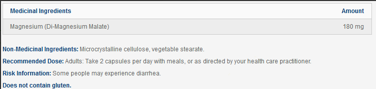 Magnésium Malate - Designs for health - 120 capsules