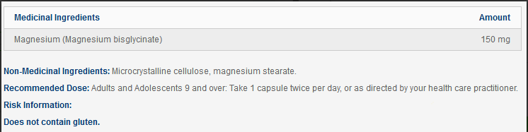 Magnésium Glycinate Complex - Designs for health - 120 capsules