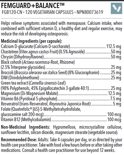 Femguard + Balance - Designs for health - 120 capsules