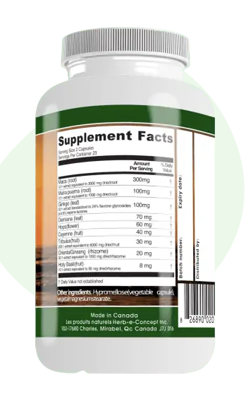 Testostér'homme - Herb-E-Concept - 45 capsules