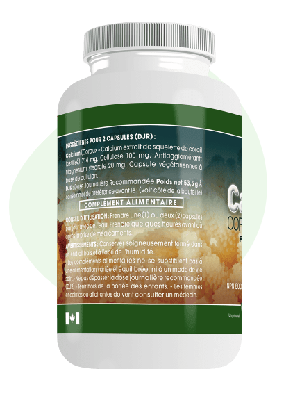 Calcium Corail - Herb-e-Concept - 100 capsules