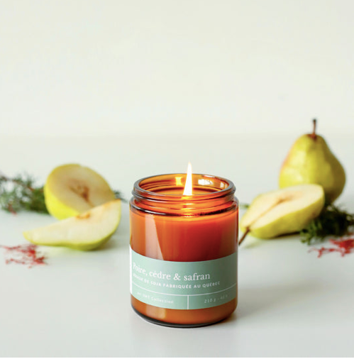 Bougie de soja - Poire, cèdre & safran - Moi D'abord