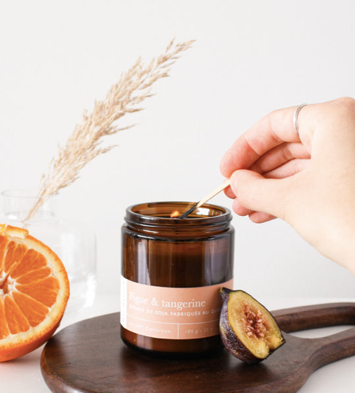 Bougie de soja - Figue & Tangerine - Moi D'abord