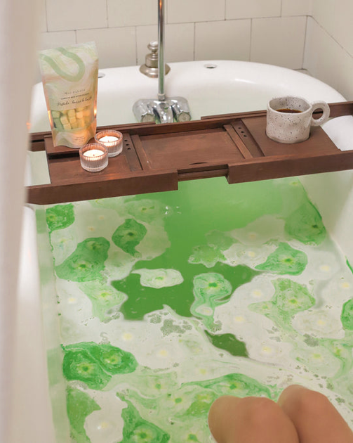 Cubes de bain effervescents - Pistache & Beurre de karité - Moi D'abord