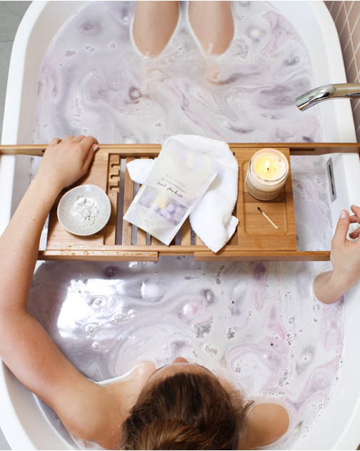 Cubes de bain effervescents - Lavande & Fleur de Coton - Moi D'abord