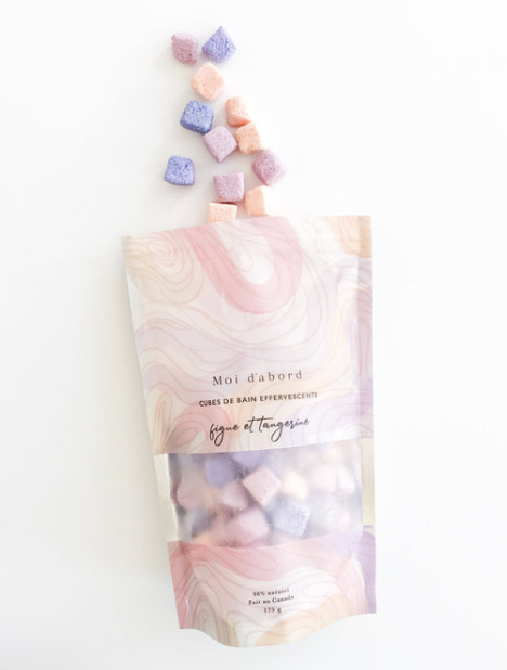 Cubes de bain effervescents - Figue & Tangerine - Moi D'abord