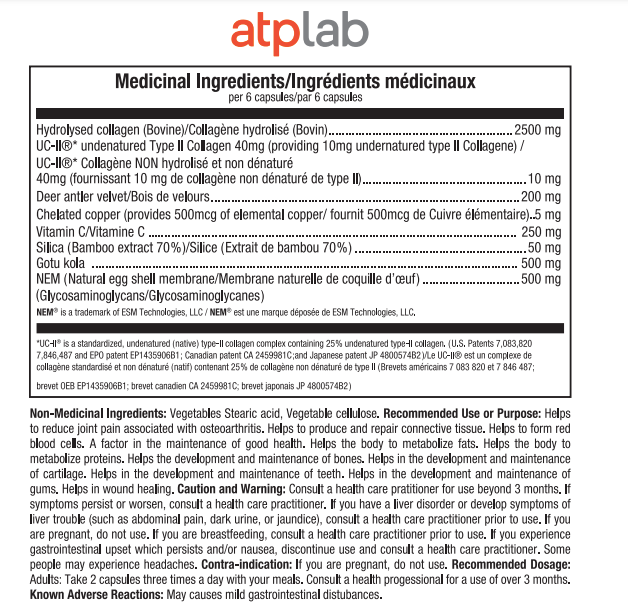 Syner Collagen - ATP Lab - 120 capsules