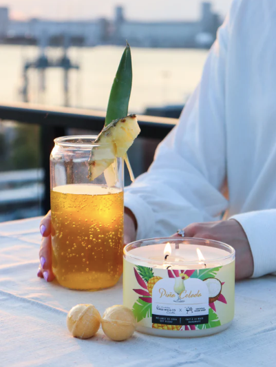 Chandelle de soya - Pina Colada - Three Wix & Co