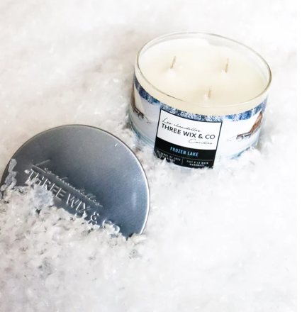 Chandelle de soya - Frozen Lake - Three Wix & Co