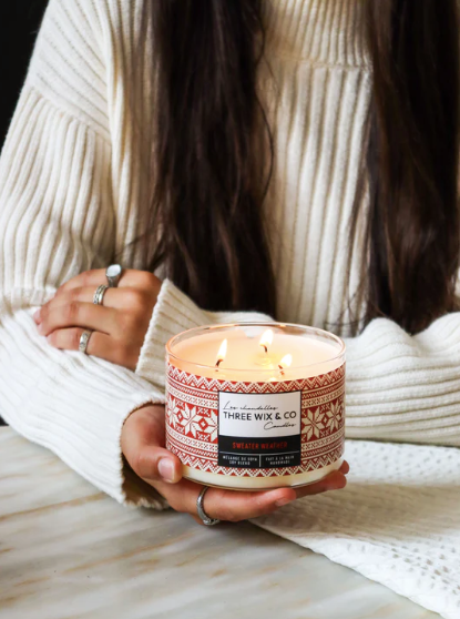 Chandelle de soya - Sweater Weather - Three Wix & Co