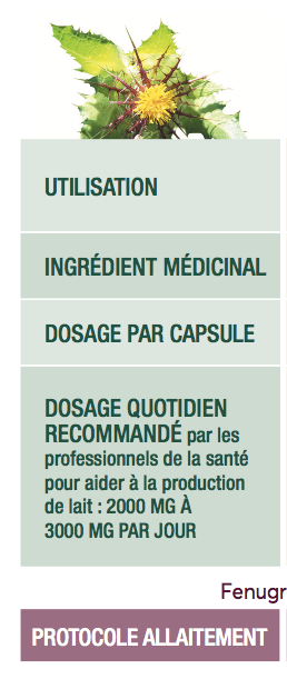 Chardon béni - Formule concentrée allaitement - Léo Désilets