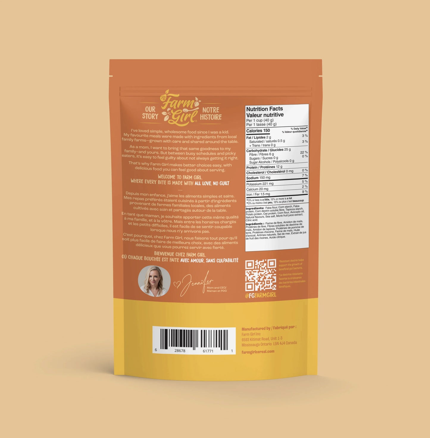 Céréales santé, protéines et fibres prébiotiques - Honey Os - Anneaux au Miel - Farm Girl - 280g