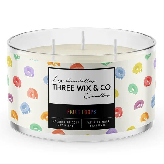 Chandelle de soya - Fruit Loops - Three Wix & Co
